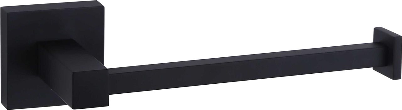 Matte Black Toilet Roll Holder Brass Construction