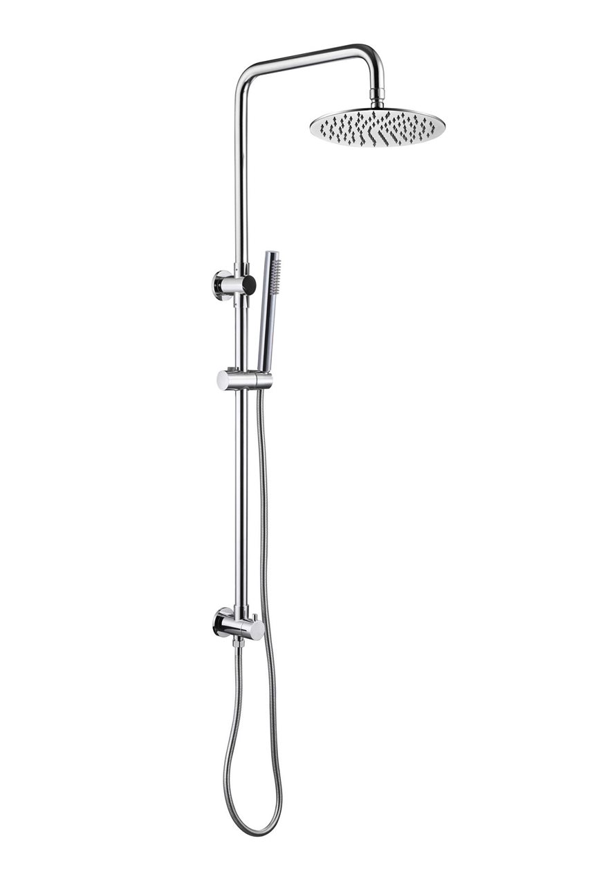 Chrome Twin Shower Set Bottom Inlet