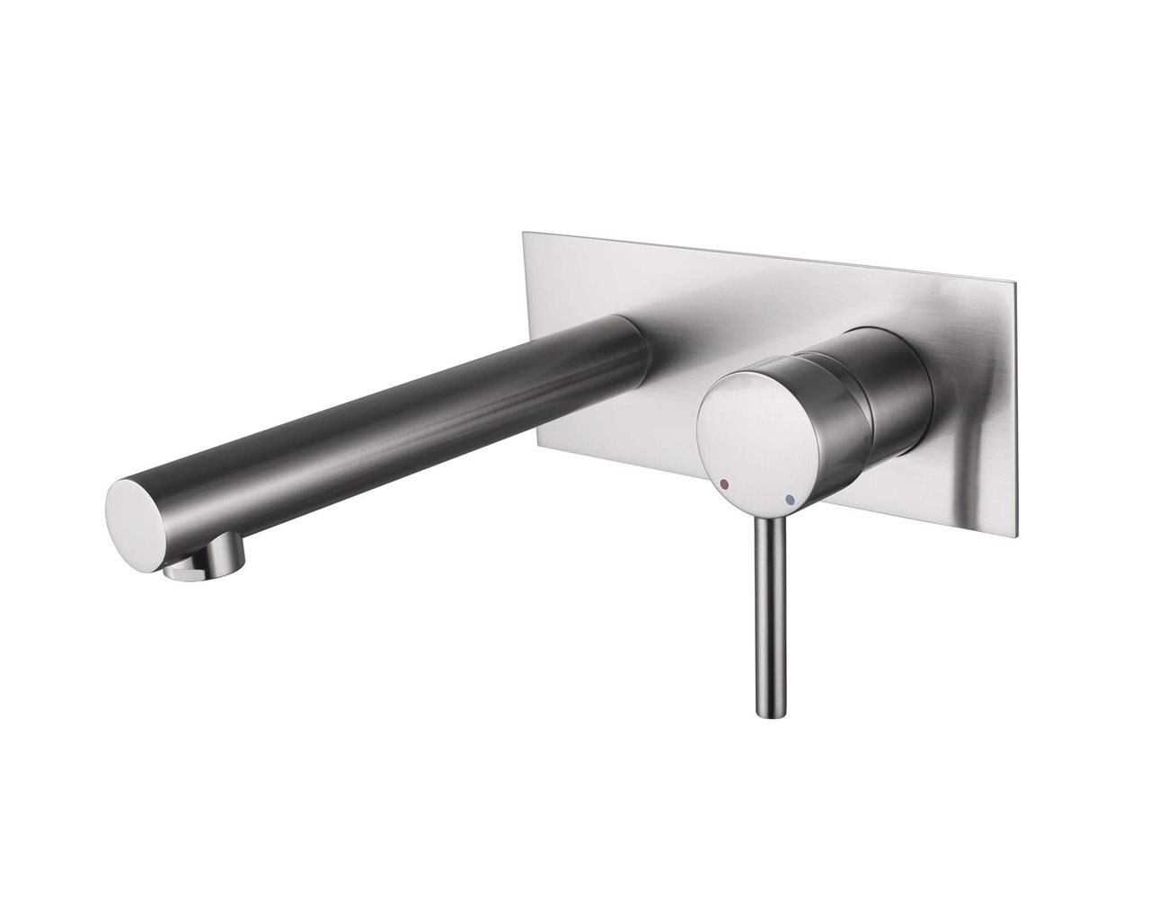 Brushed Nickel Wall Mount Basin/Bathtub Mixer Set