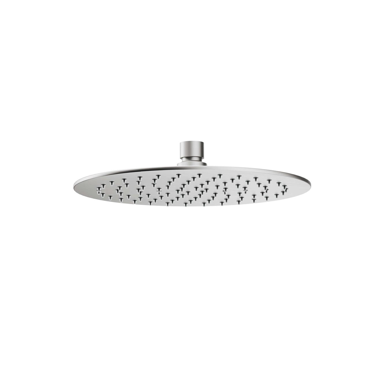 Brushed Nickel Ultrathin Shower Head Round 250mm