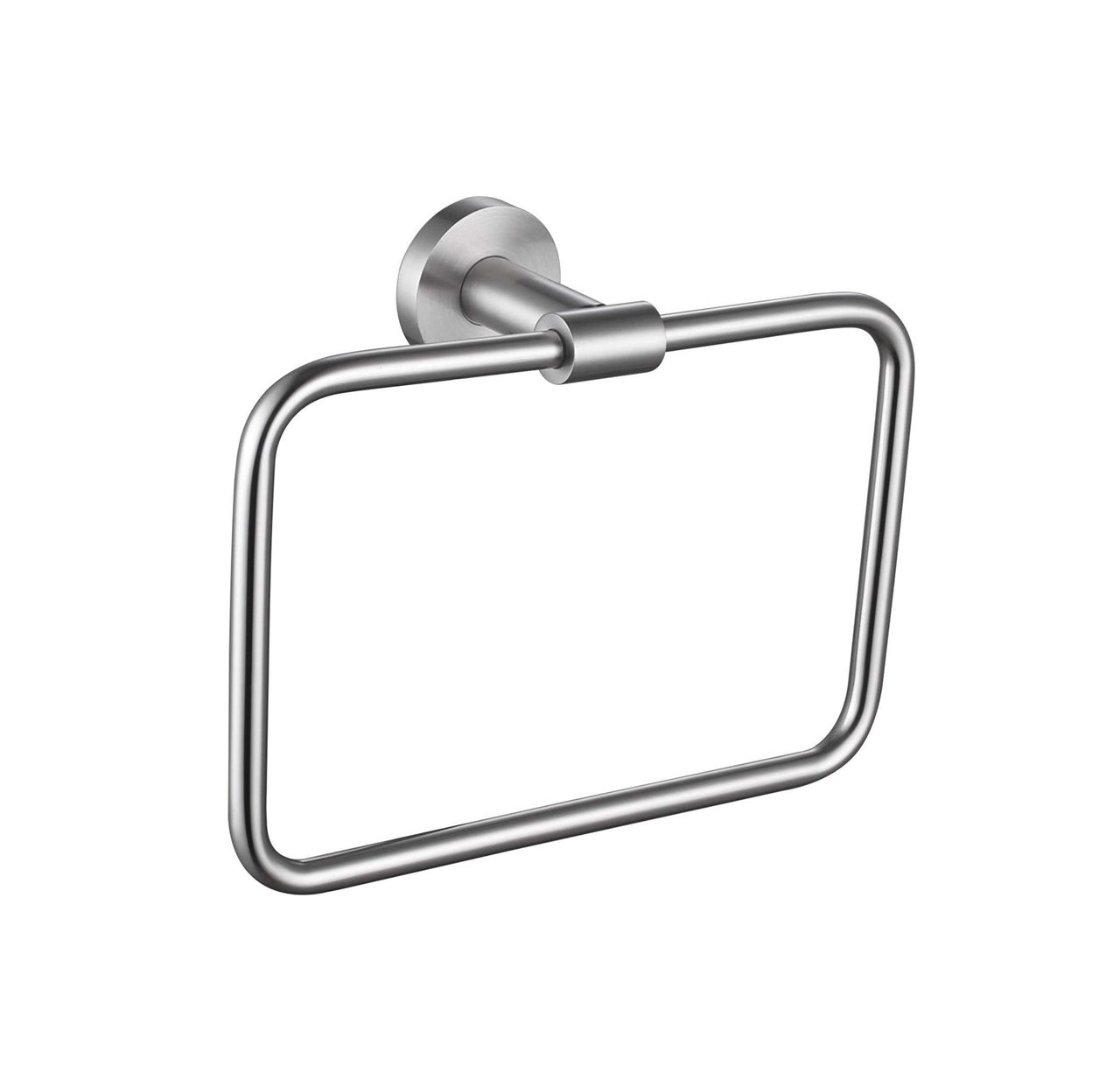 Brushed Nickel  Towel Ring Brass Construction & Stainless Steel