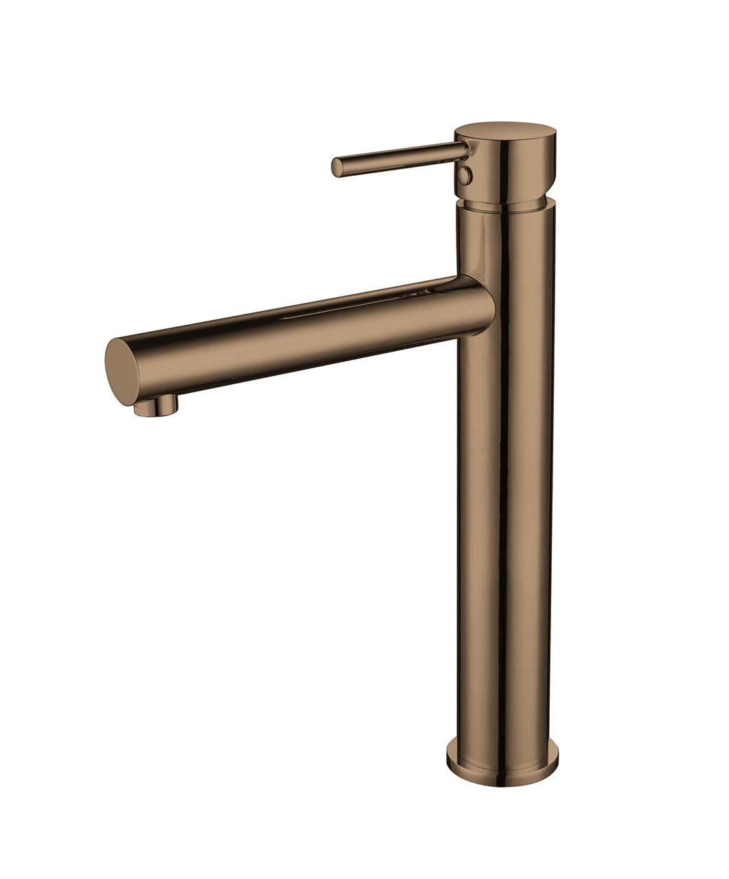 Brushed Rose Gold Single-Lever Basin Mixer Tap