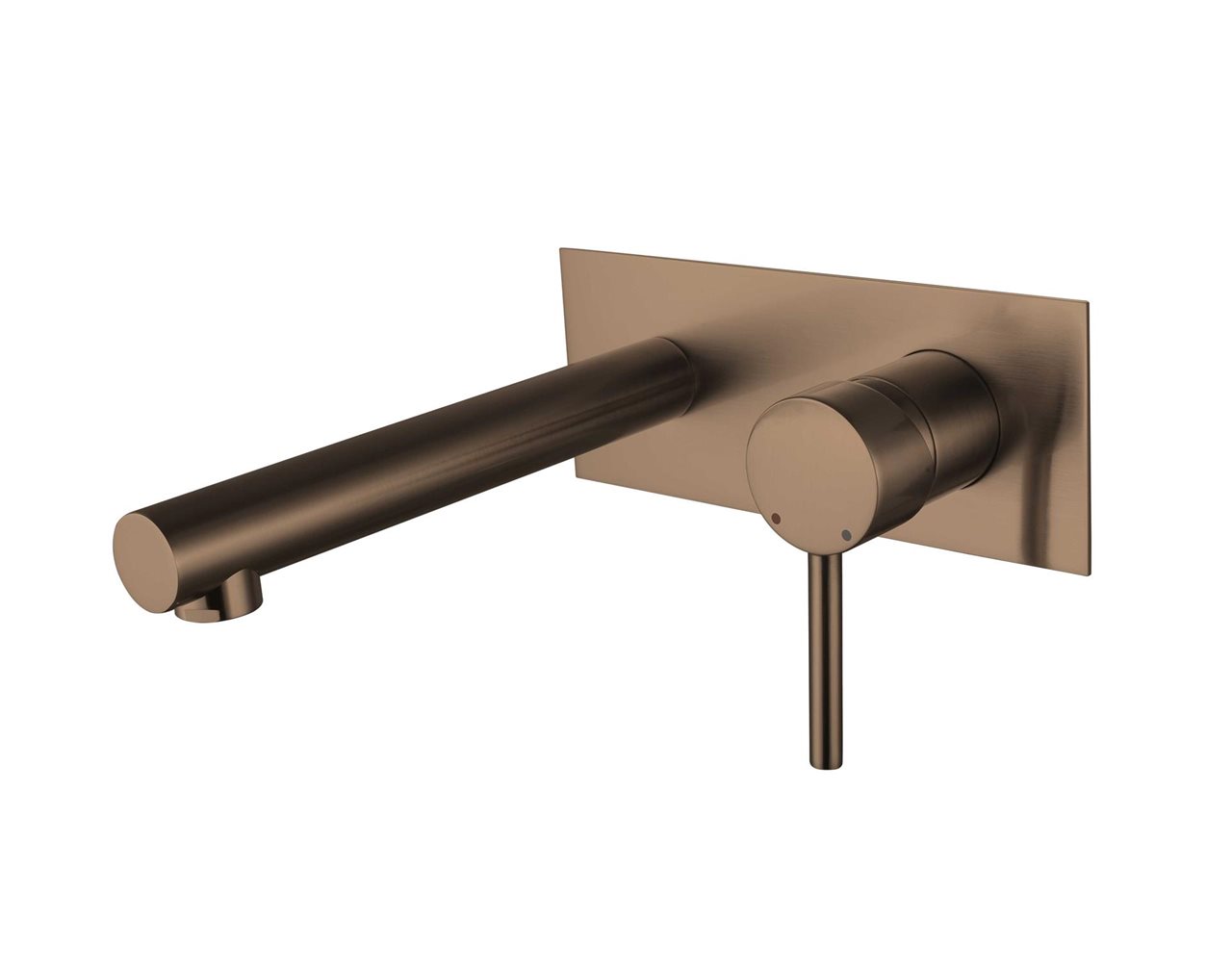 Brushed Rose Gold Wall Mount Basin/Bathtub Mixer Set
