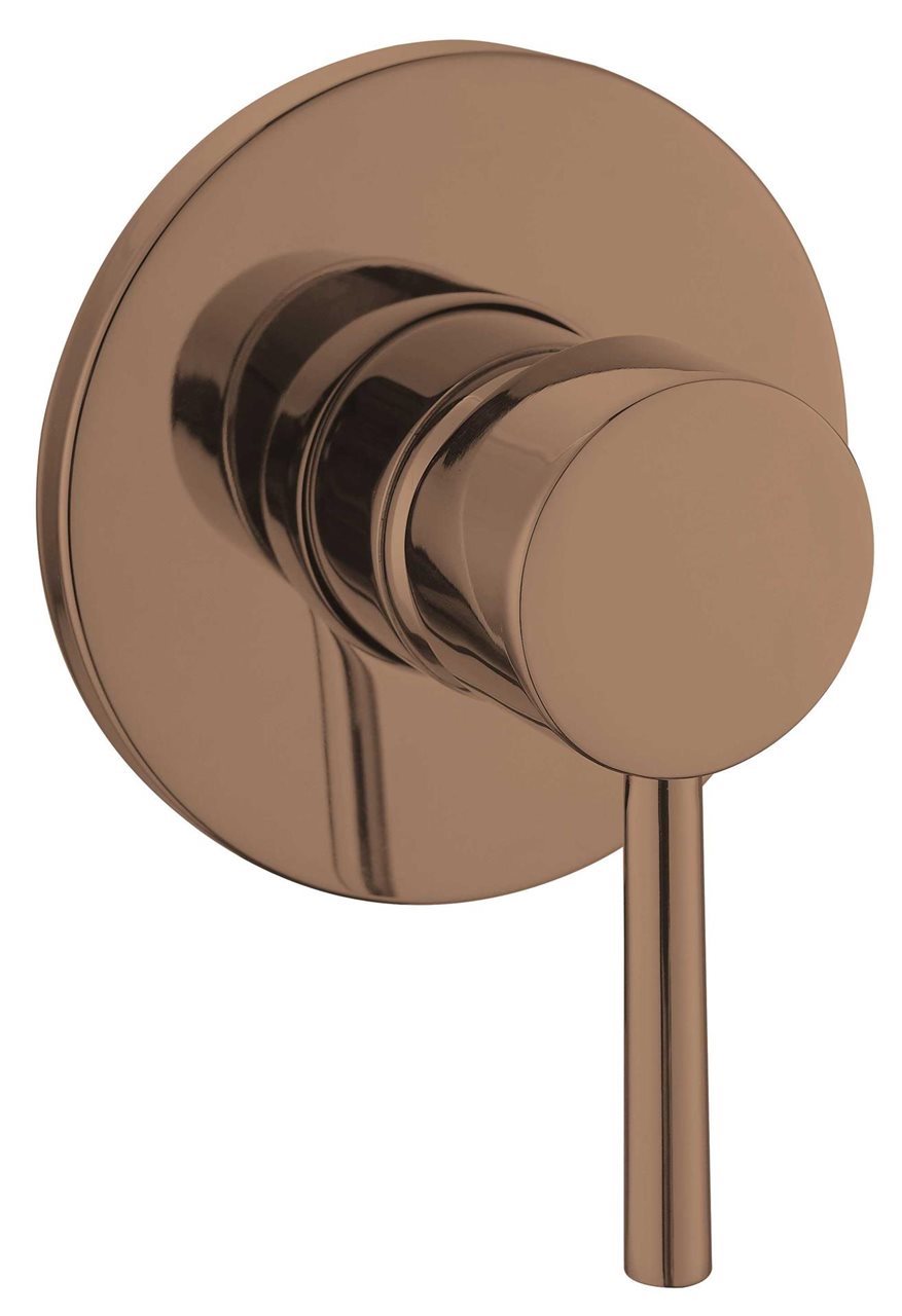 Brushed Rose Gold Single-Function Shower Mixer