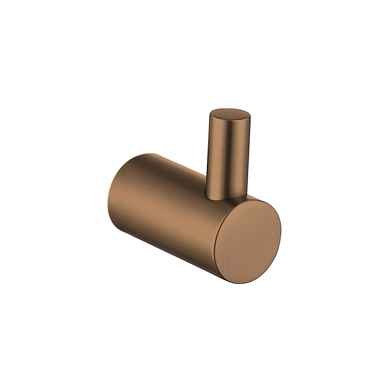 Brushed Rose Gold Robe Hook Brass Construction