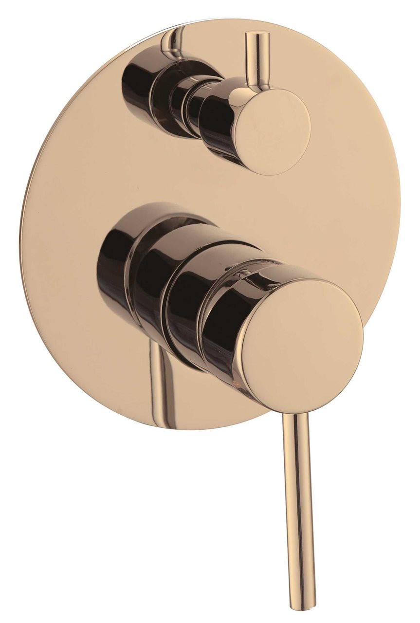 Brushed Gold Shower Mixer with Diverter