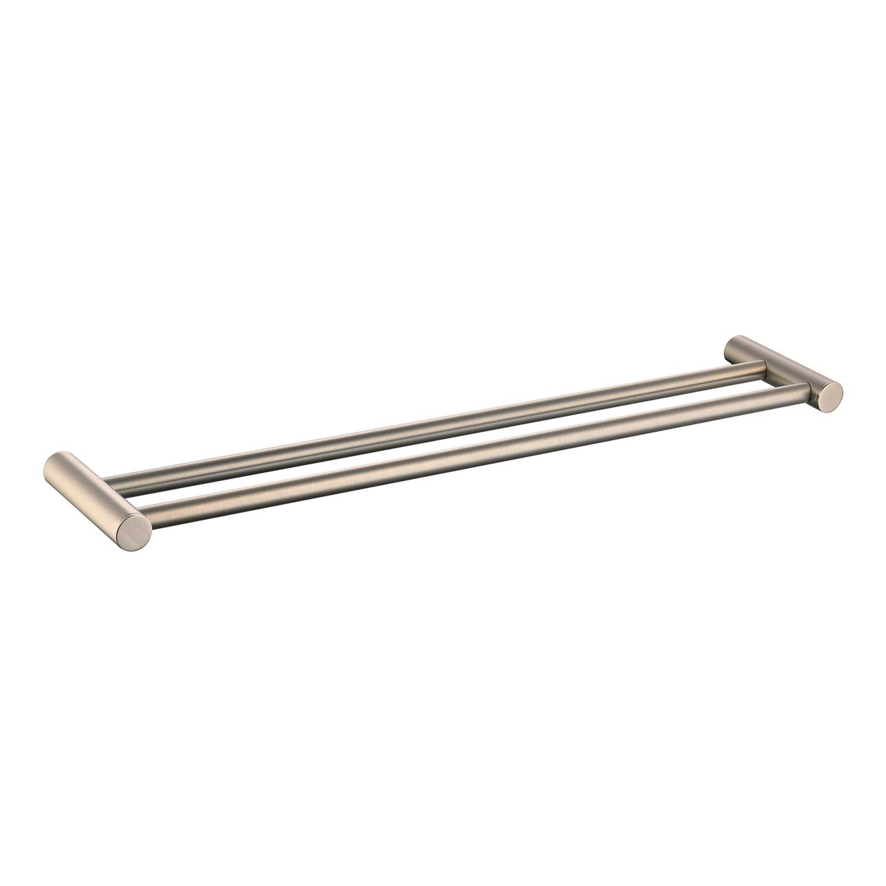 Brushed Gold 60cm Double Towel Rail