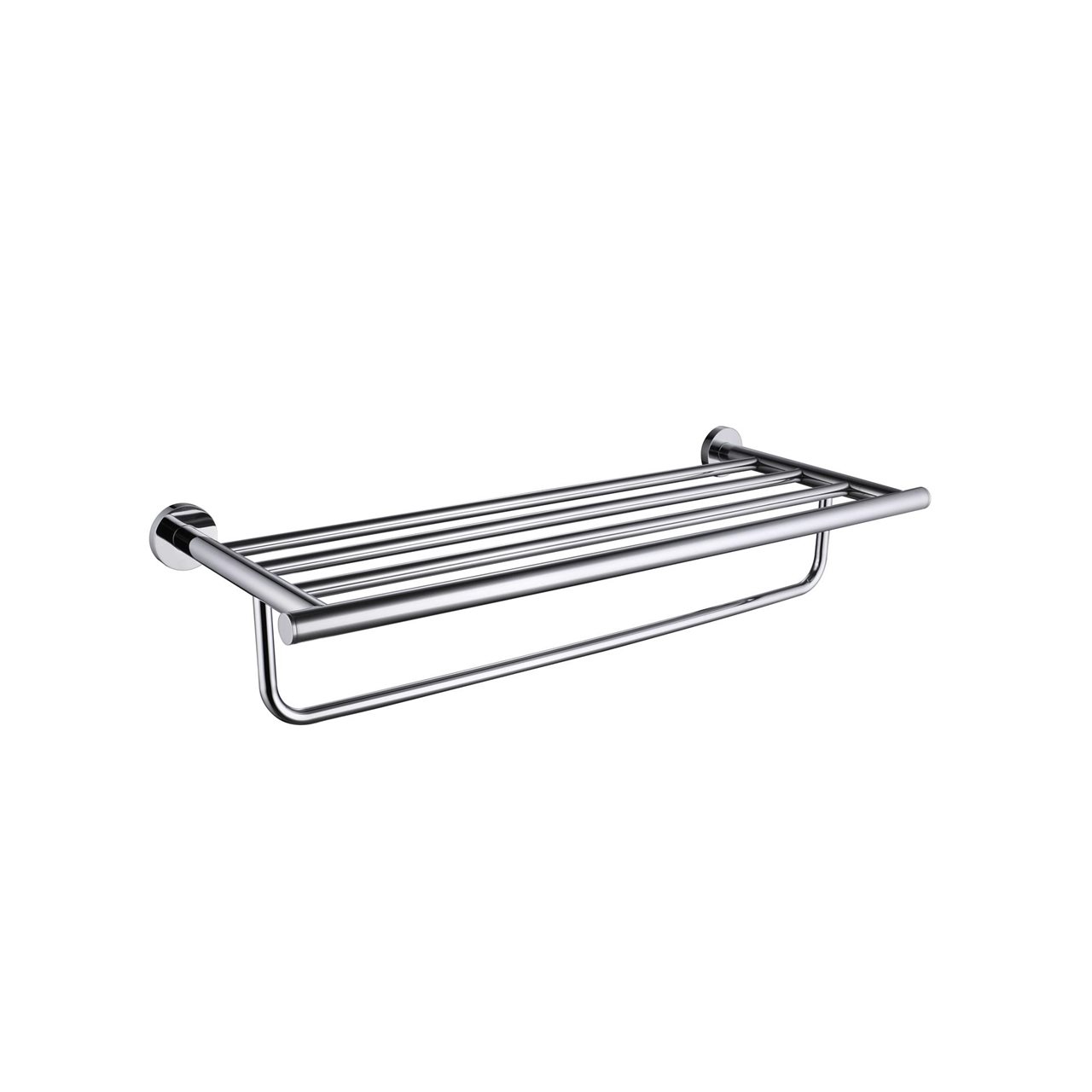 Chrome Triple Towel Rail Rack Brass Construction & Stainless Steel
