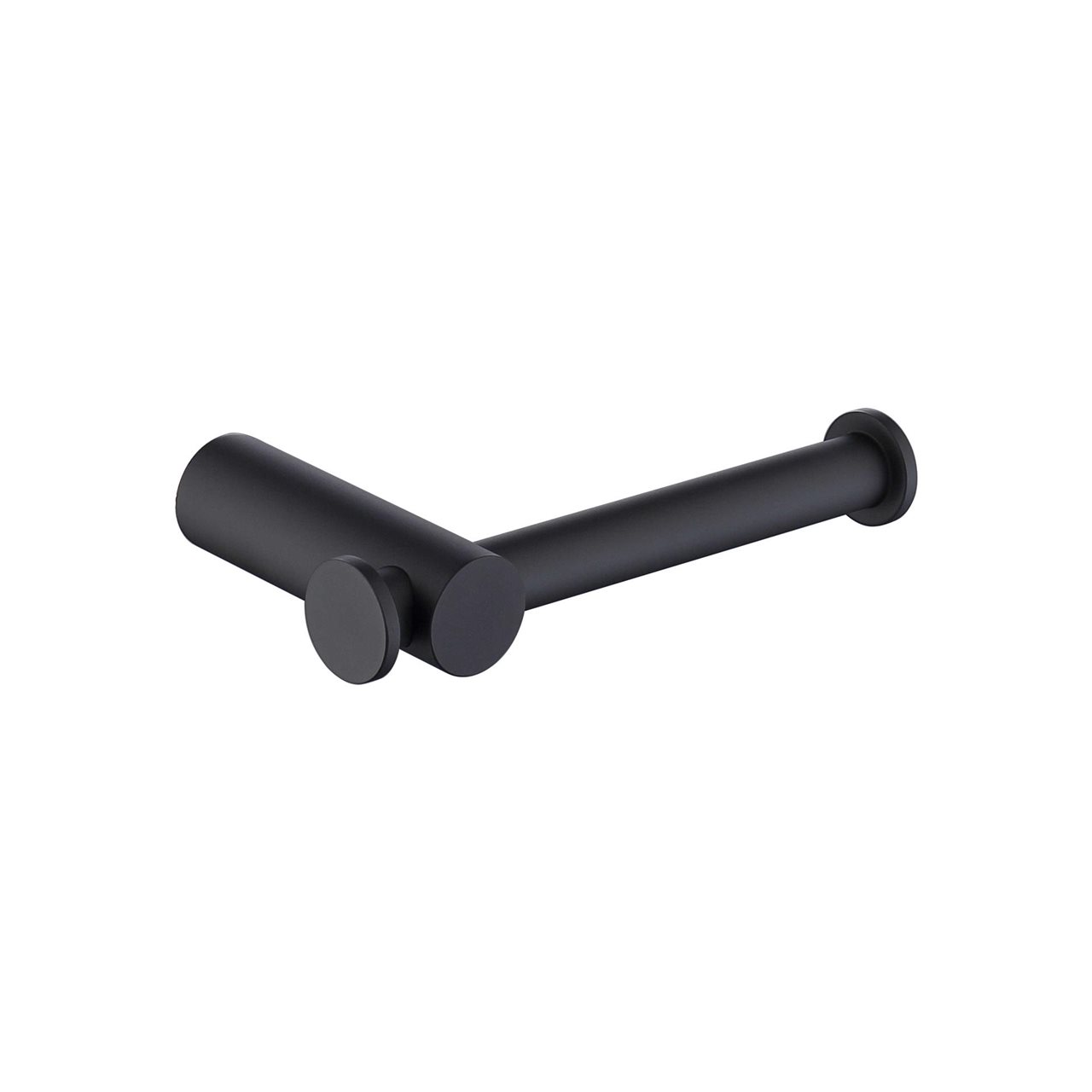 Matte Black Toilet Roll Holder Brass Construction