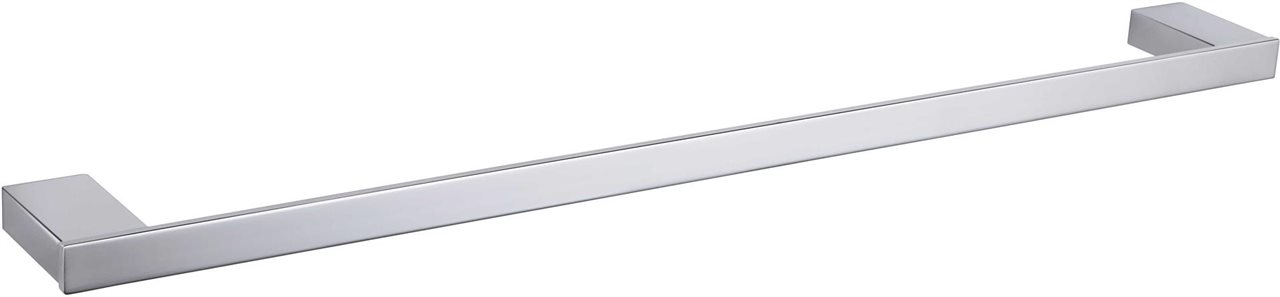 Chrome 60cm Single Towel Rail Brass Construction