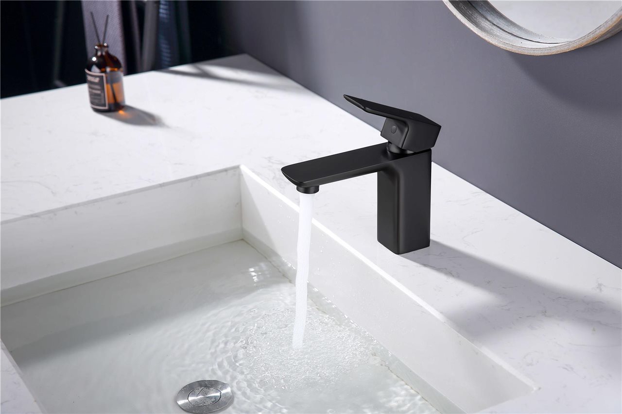Matte Black Basin Mixer Tap