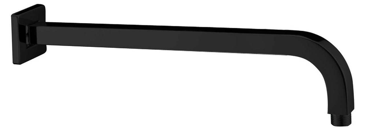 Matte Black Shower Arm Brass Construction