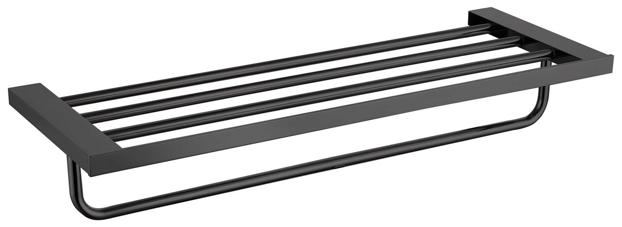 Gun Metal Triple Towel Rail Rack Brass Construction