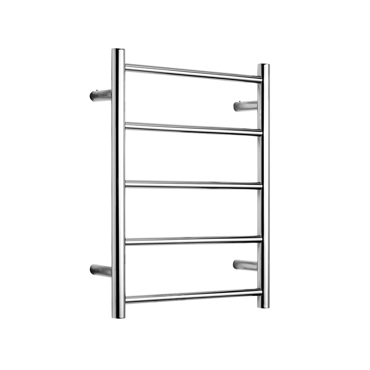 Polished Heated Towel Rail Rounded 600mmH x 450mm W x 120mmH 201 Stainless Steel