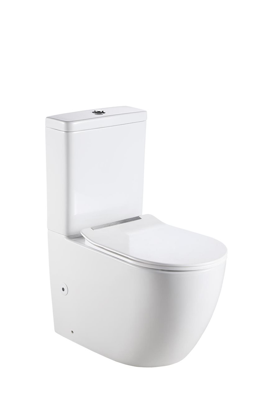 Domus Toilet Suite, Back to Wall, Modern Rimless Flush Design, Geberit Mechanism Thumbnail