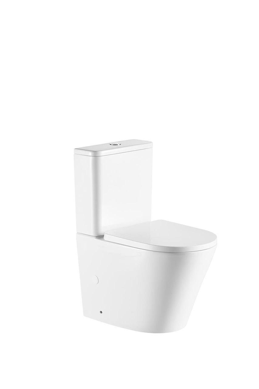 Prodomo Toilet Suite, Modern Rimless Flush Design, Geberit Mechanism