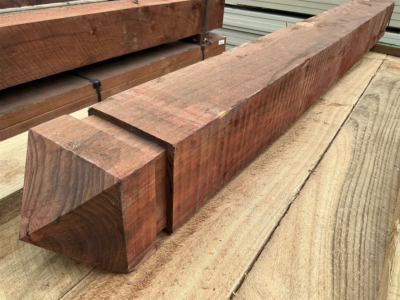 150 x 150, Tan-E Tint Treated Pine, Sawn Collar Point, 1 pc @ 1.8 M, 1.8 Lin Metres Total Pk 842534