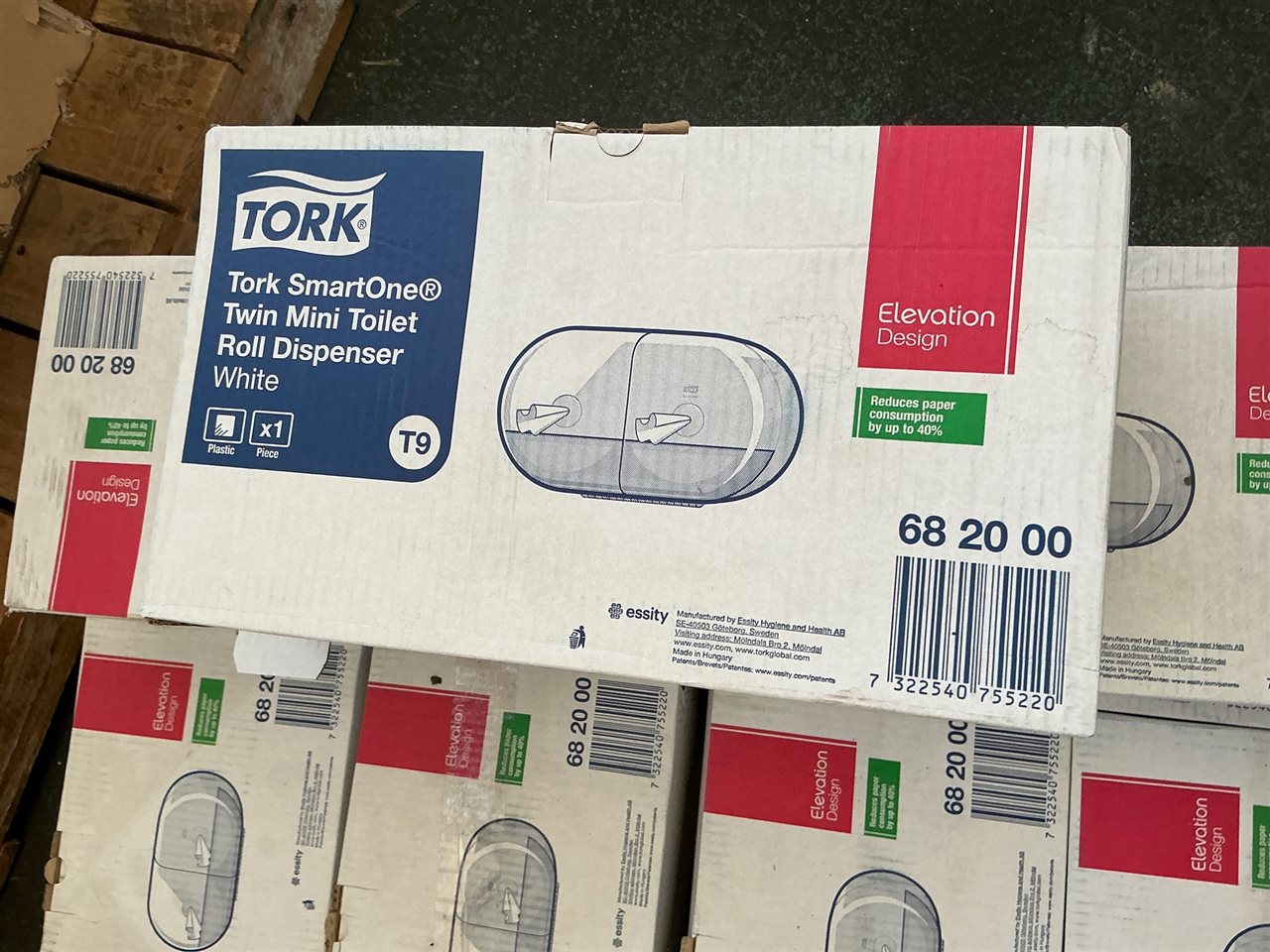 Tork Twin Roll - Mini Toilet Roll Dispenser - Quantity of  5 -  T 9