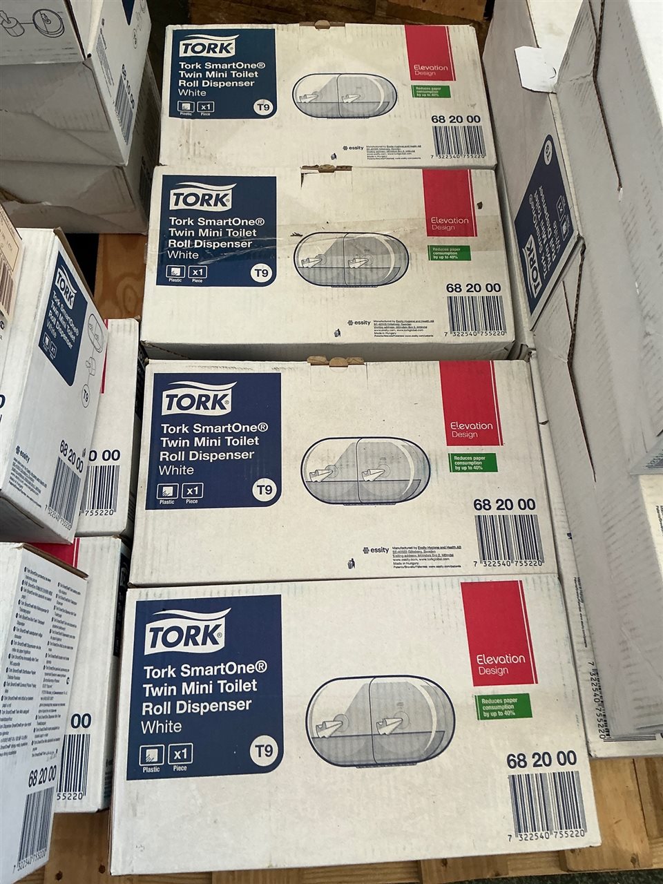 Tork Twin Roll - Mini Toilet Roll Dispenser - Quantity of  4 -  T 9