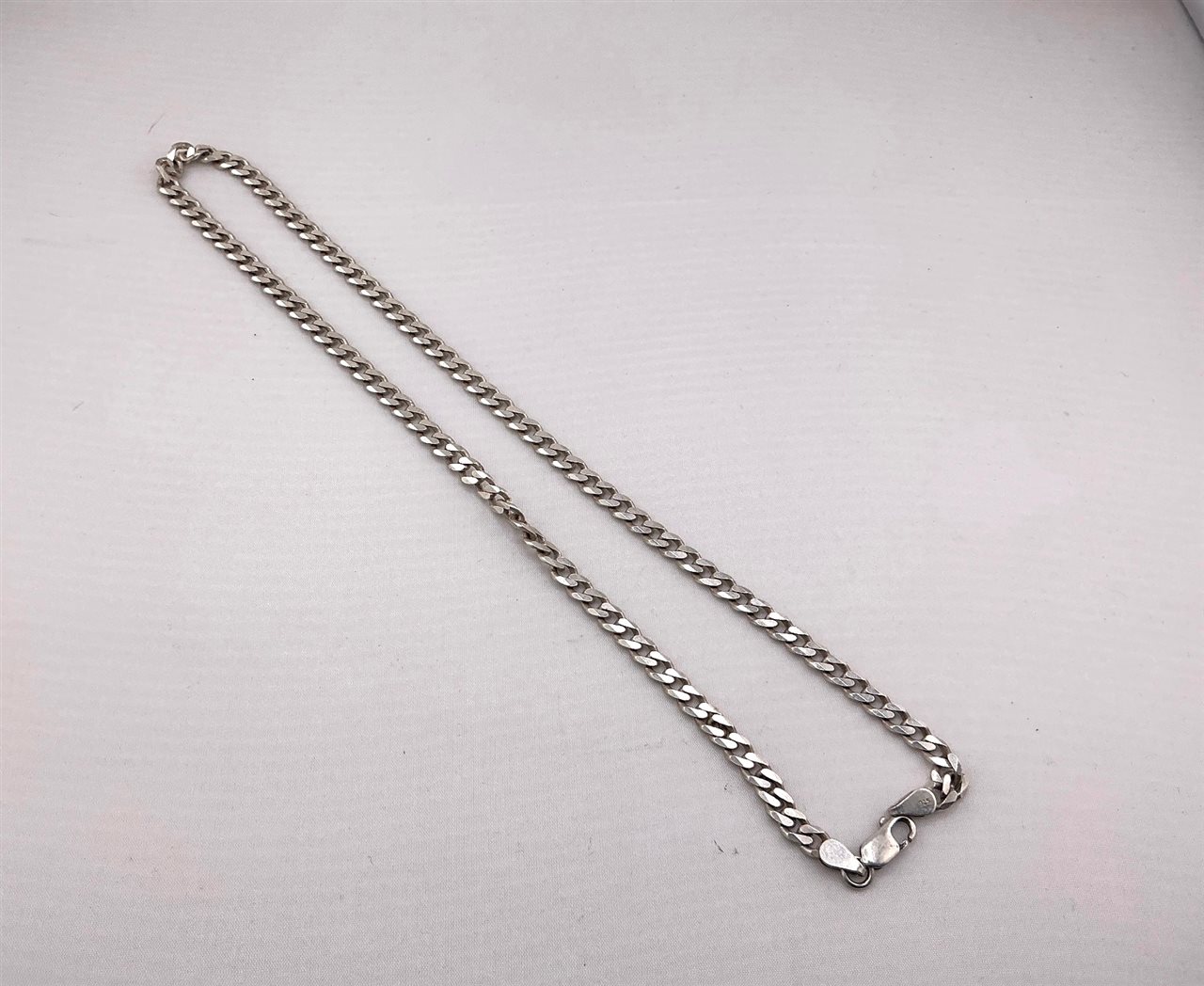 Sterling Silver Flat Curb Link Chain