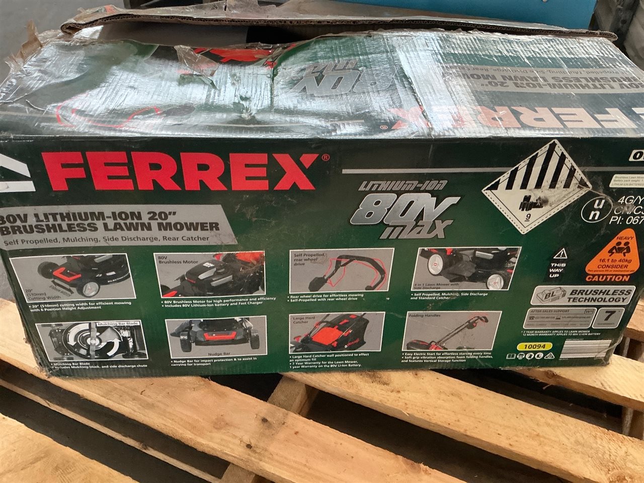 Ferrex 18 V Brushless 20 “  Lawnmower In Box