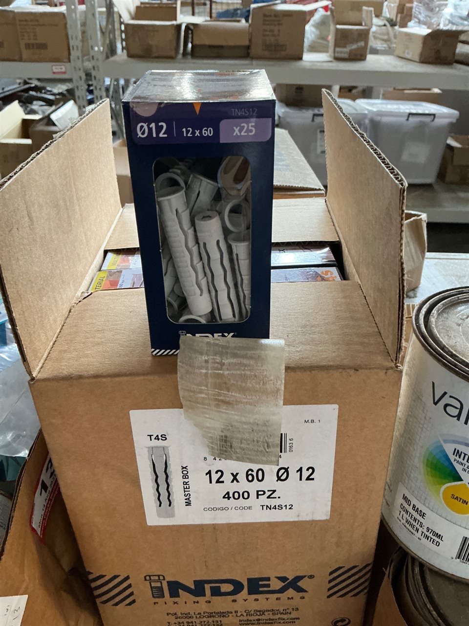 Carton of Wall Plugs - Carton of 400 Pces. 12 x 60 -(Sold Per Carton)