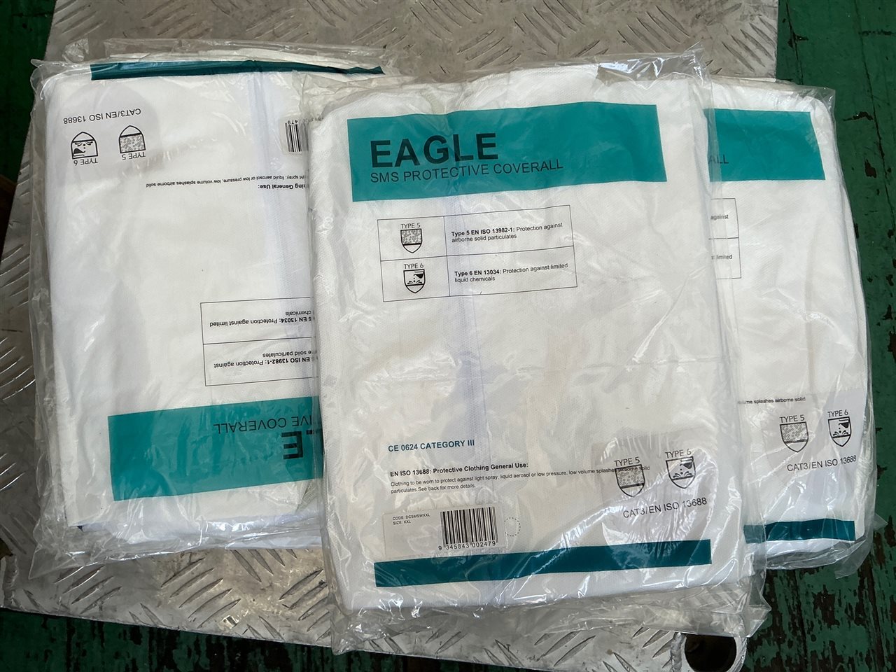 Protective Coveralls - Size XX L - Quantity of 9