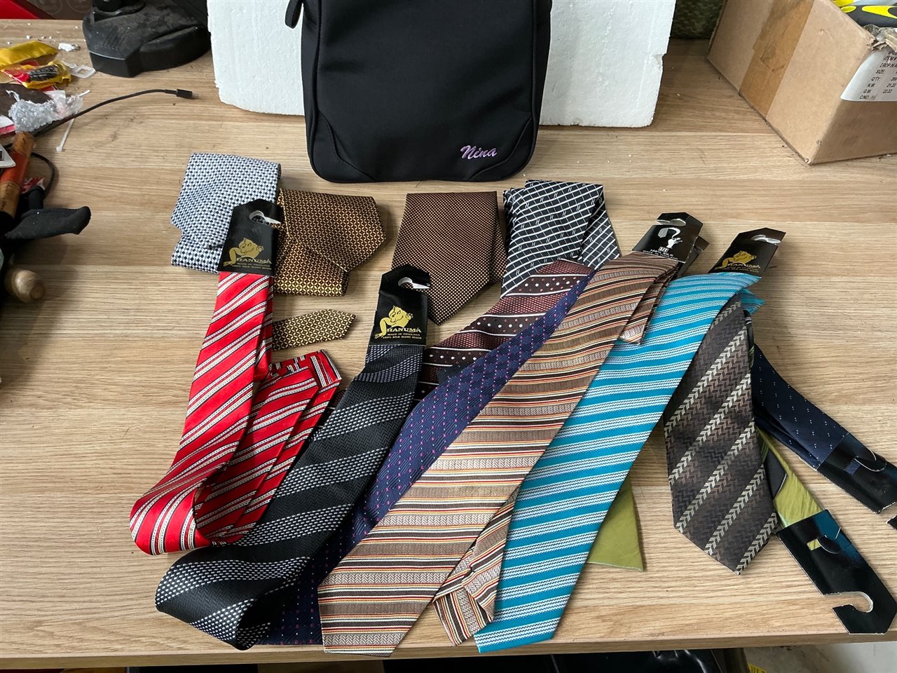 Quantity of Ties Includes Silk Ties - and Bag