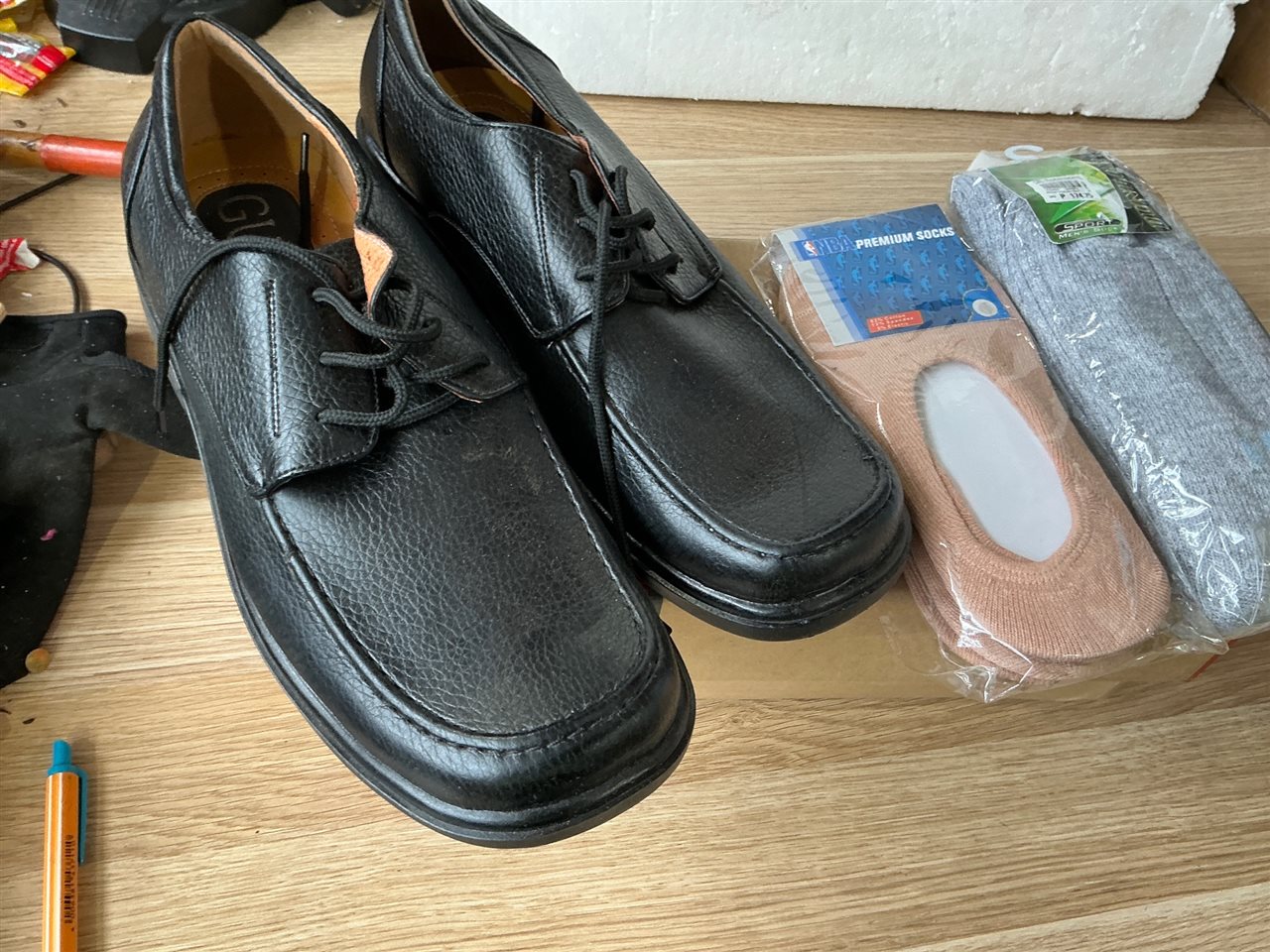 Shoes  and  2 Pr. Socks  Size U K 91/2 -EUR 44