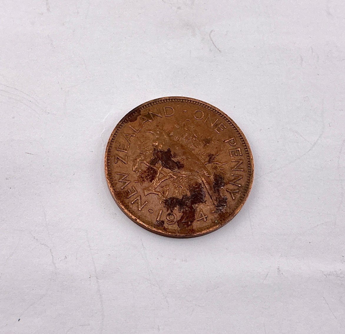 New Zealand One Penny 1944