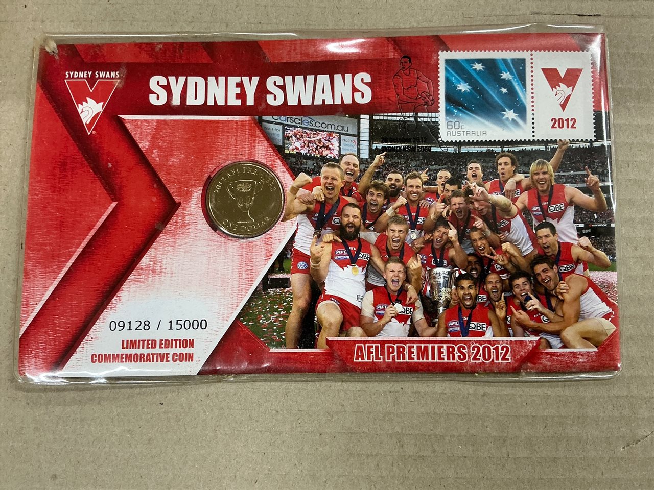 Commemorative Coin  2012 Premiers 1 Dollar and Stamp Pack