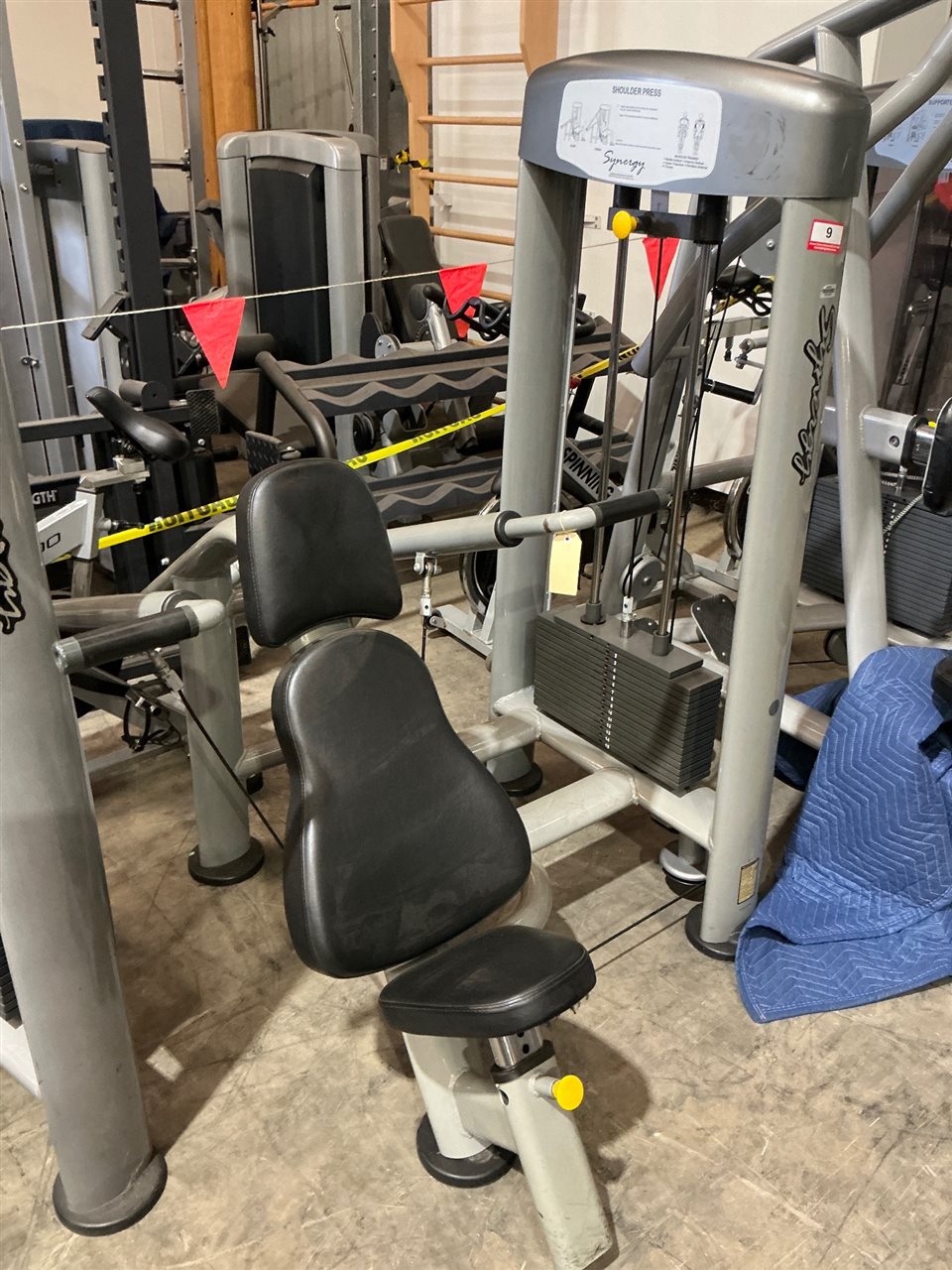 Synergy By Calgym Shoulder Press, Selectorised Weight Stack, Grey Frame