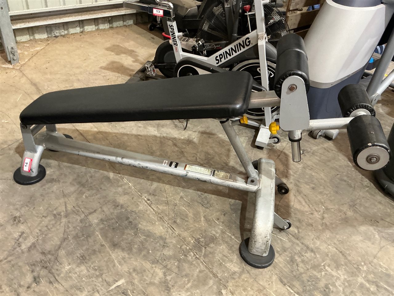Commercial Adjustable Decline Bench with Leg Hold-Down