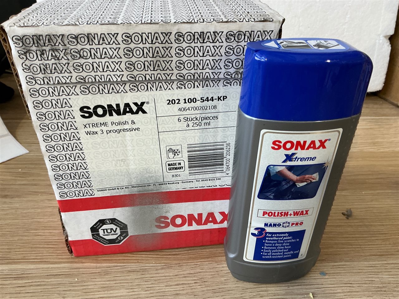 Sonax Polish & Wax - Quantity of 6 - 250 Ml