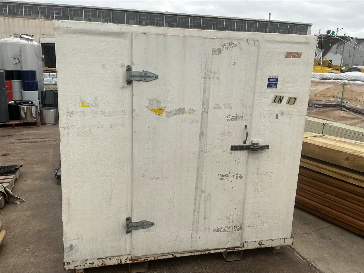 Portable Food Transport Container- Insulated- Forklift Base - 1900 mm wide x 1750 x 1900 mm high