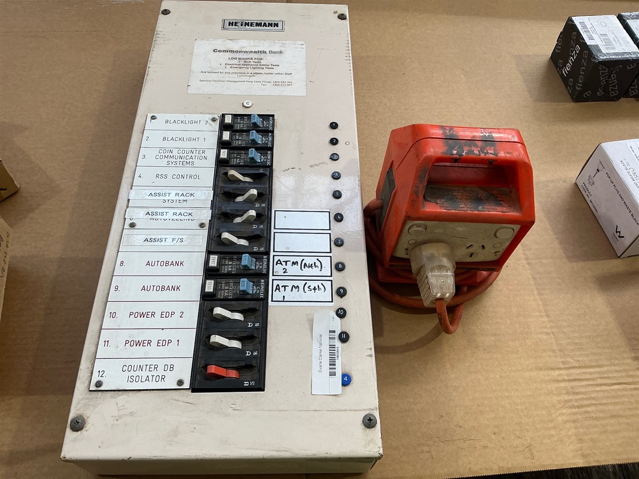 Electrical Circuit Breaker  Switch Box and  Portable 240 V Electrical Outlet