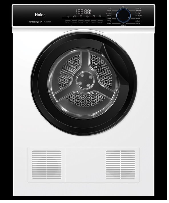 Haier 6kg 300 Series Sensor Vented Dryer, White, Model Number: HDV60AWW1 - RRP $639