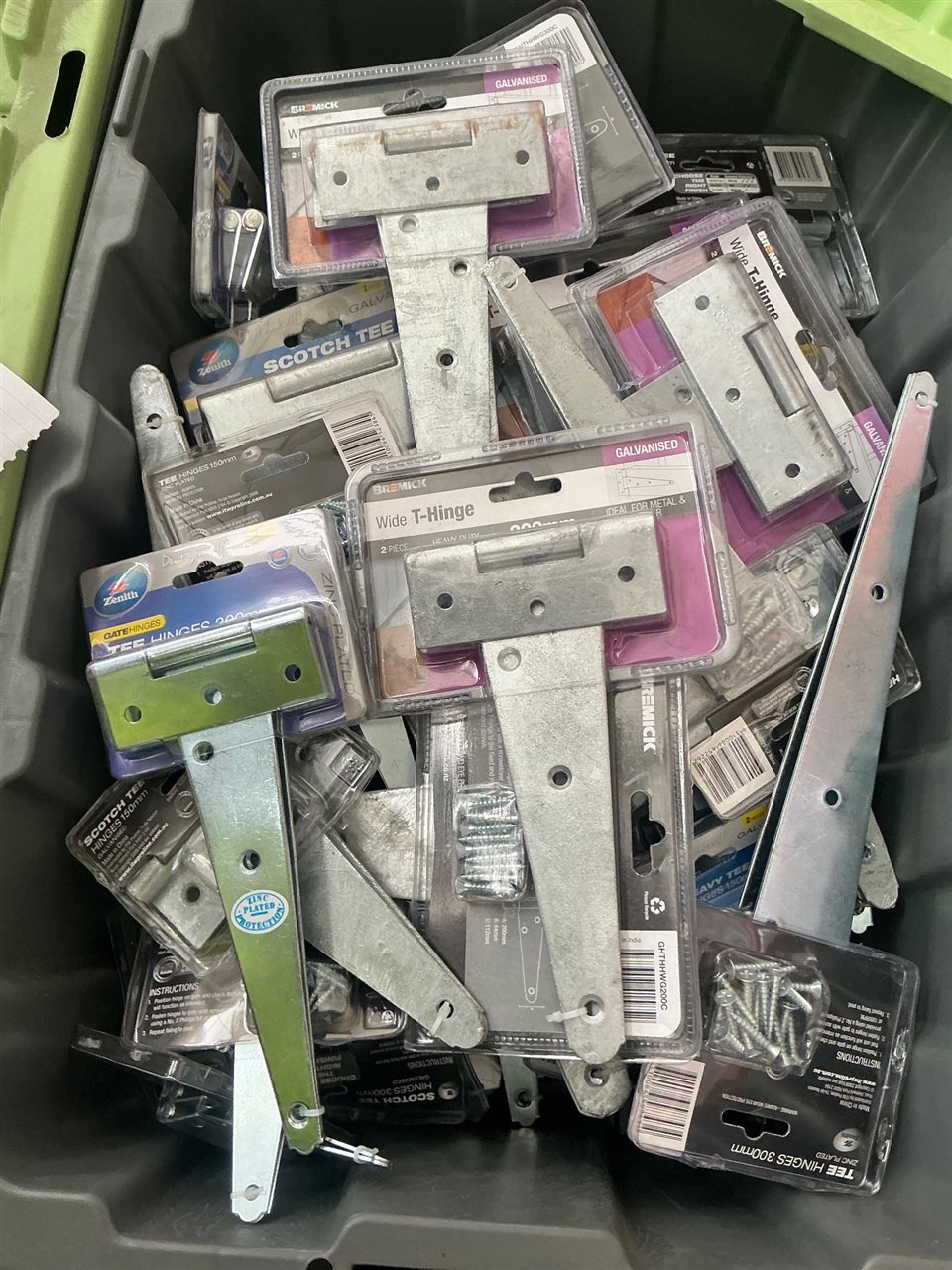 Galv. Gate T Hinges - Approx Quantity  of 42