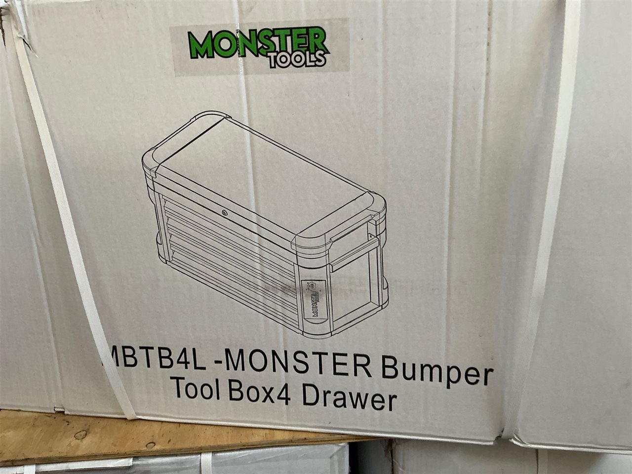Monster Bumper Tool Large 4 Drawer Tool Box RRP $599