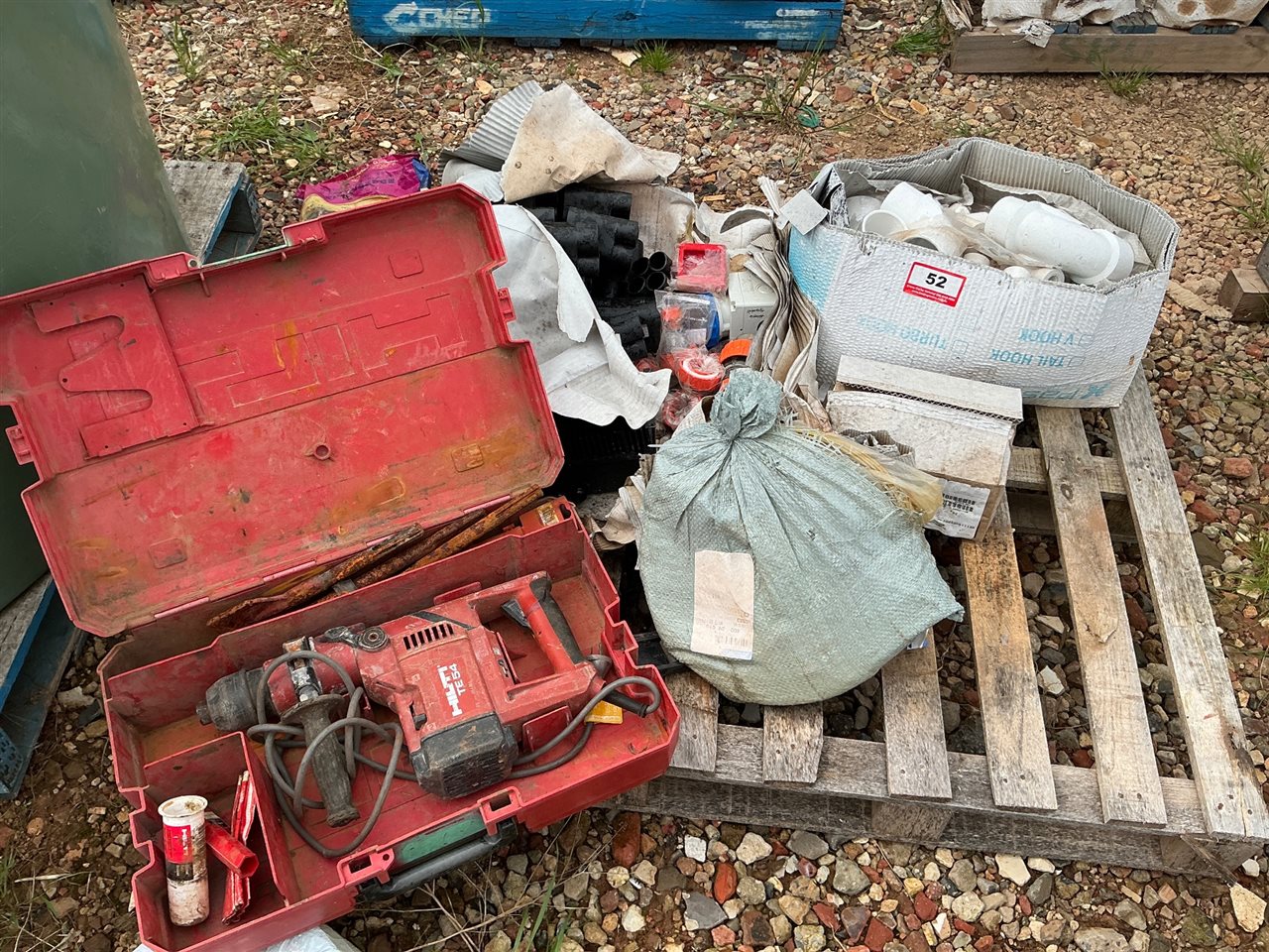 Pallet Electrical - 3 phase Plugs , Hilti Electric Jack Hammer , Conduit Fittings etc . - Sold as is ( Collect From Penfield Gardens )