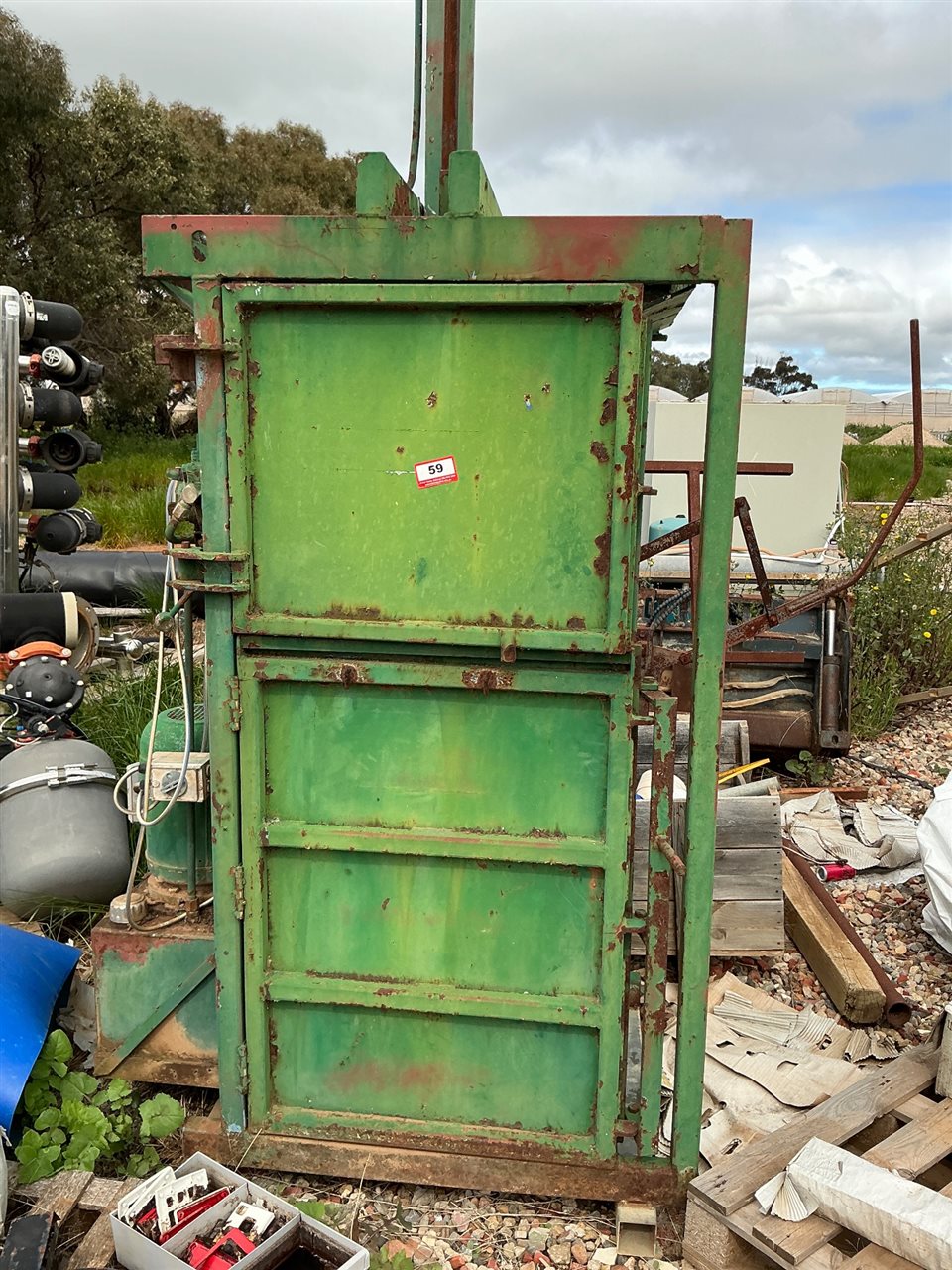 Baling Press - Cardboard Waste Compactor - Hydraulic Electric Powered  - ( From Penfield Gardens )