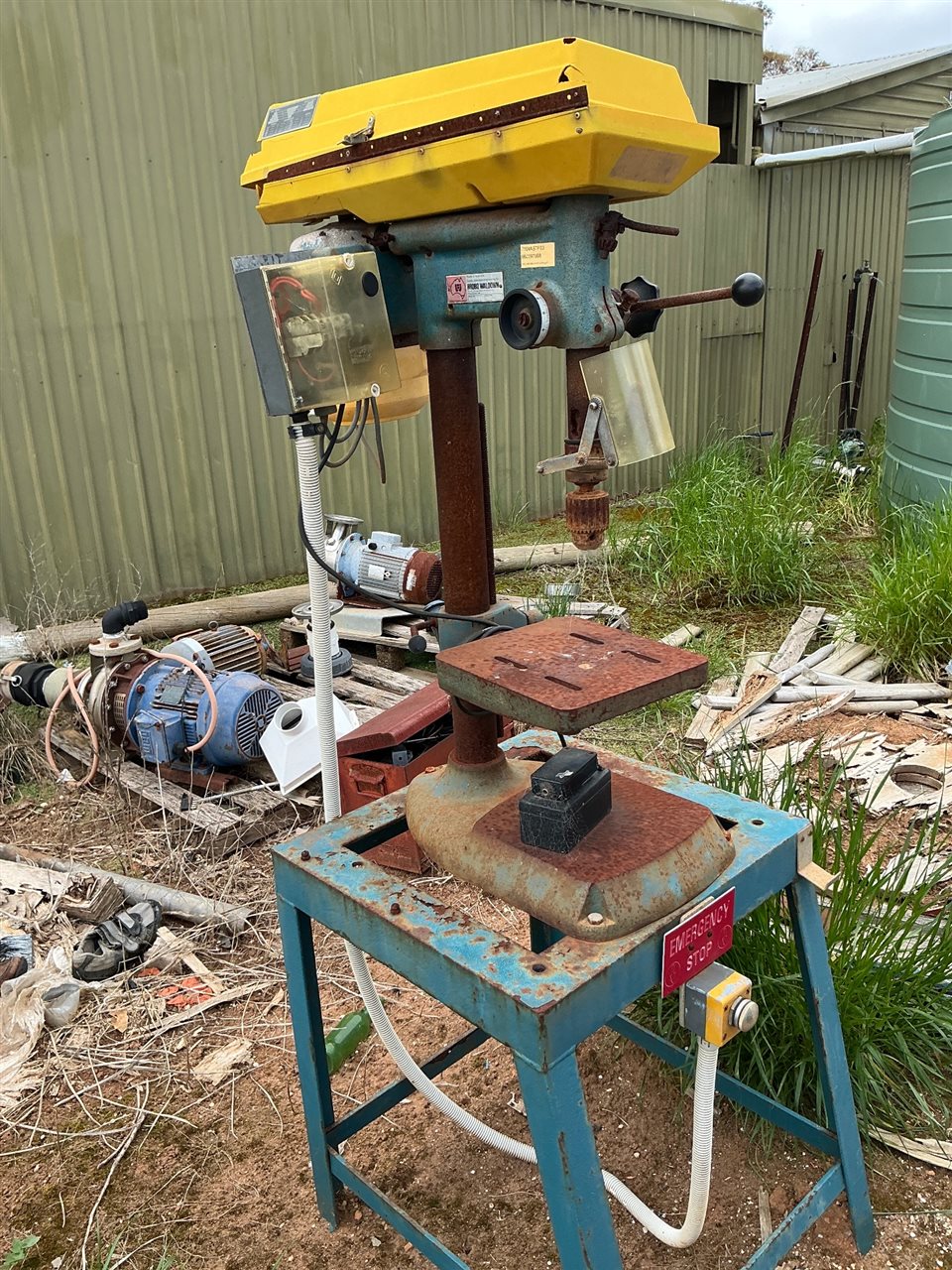 Drill Press -Brobo Waldown -On Stand - 3 Phase - Needs TLC- Sold as is   (Collect From Penfield Gardens )