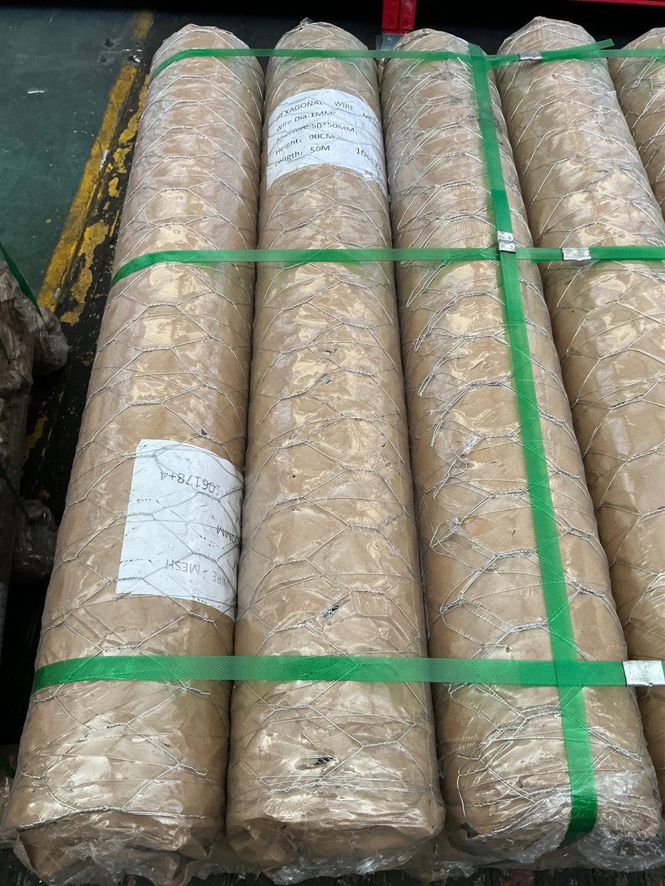 Chicken Wire Netting, Galvanised, 50mm x 50mm, 900mm x 50m Roll, 1mm Diameter IRP $120 Thumbnail