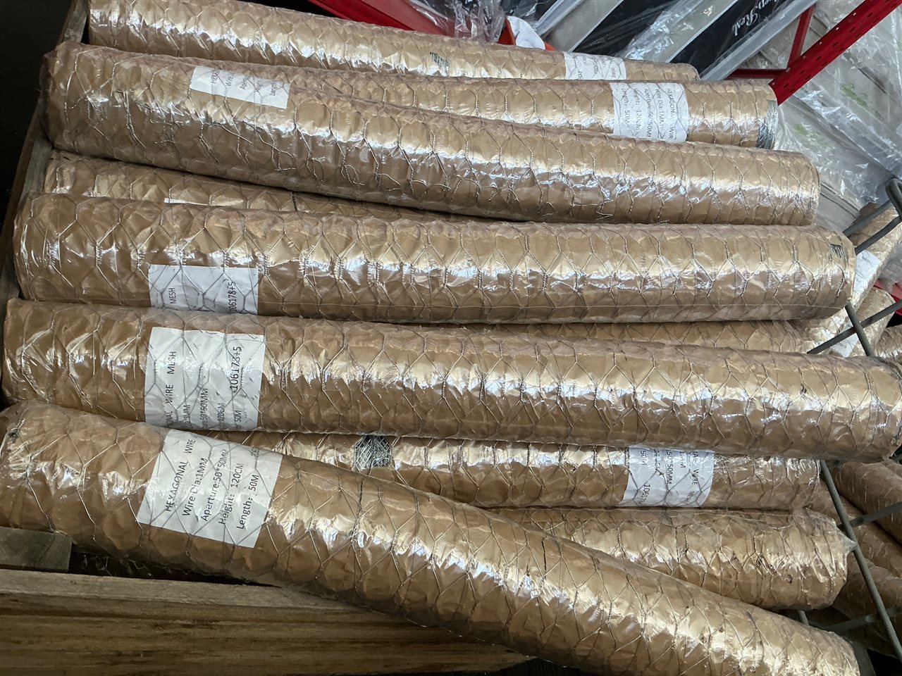 Chicken Wire Netting, Galvanised, 50mm x 50mm, 1200mm x 50m Roll, 1mm Diameter IRP $160