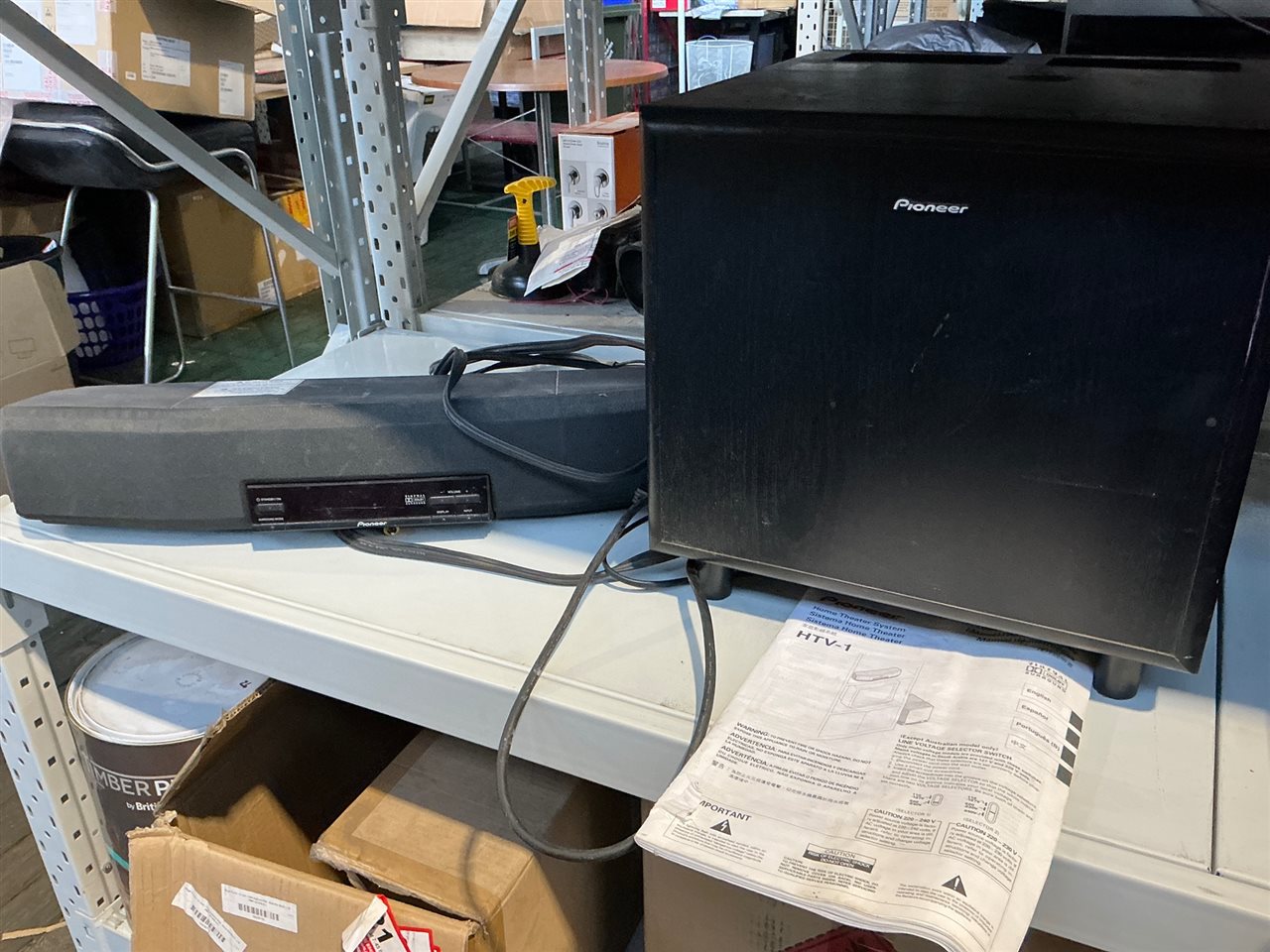 Pioneer Control Centre Speaker HTV-C1 with Pioneer Subwoofer