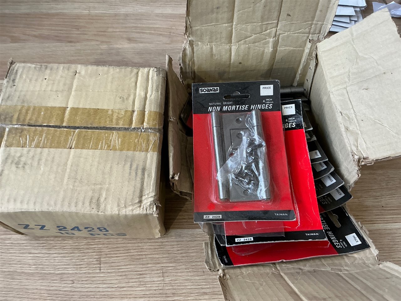 Hinges - Non Mortise 100 mm - Quantity of 19
