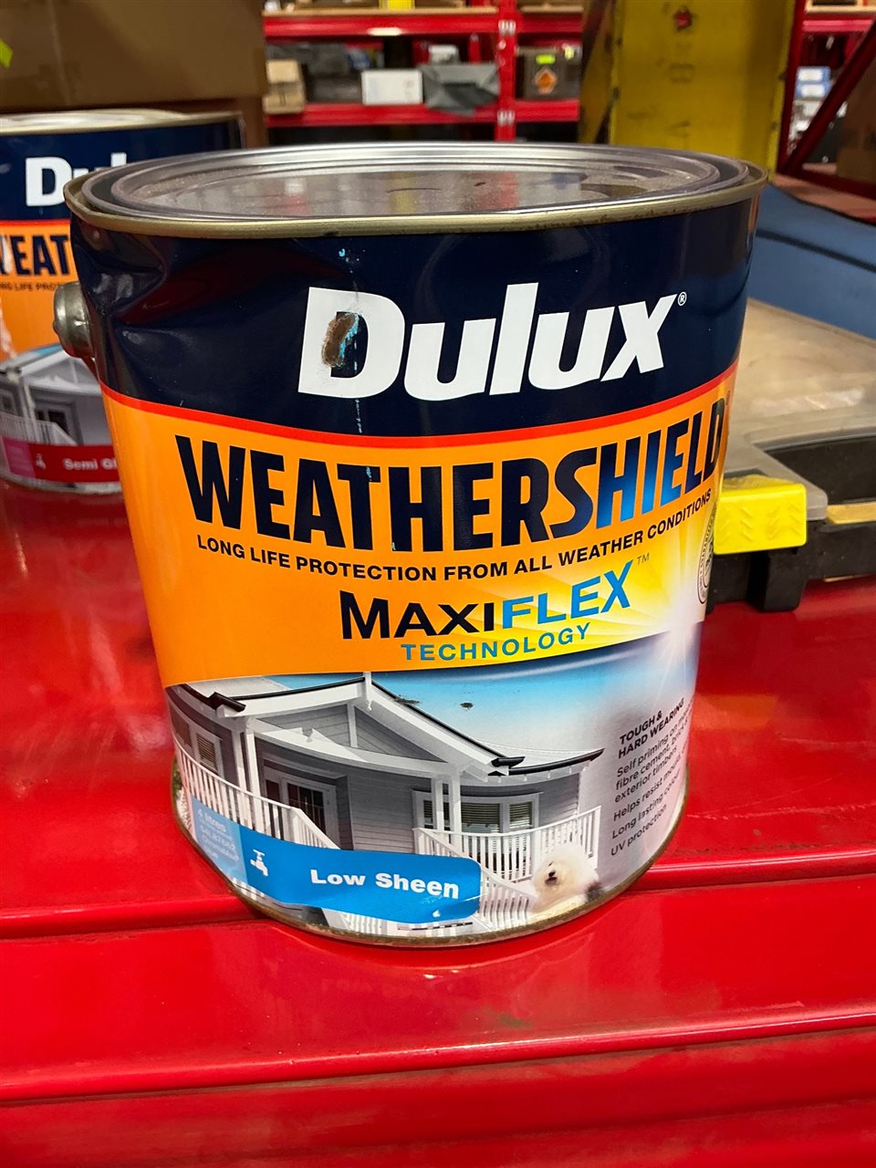 Dulux Weather Shield -Low Sheen -Blue -4 Litre