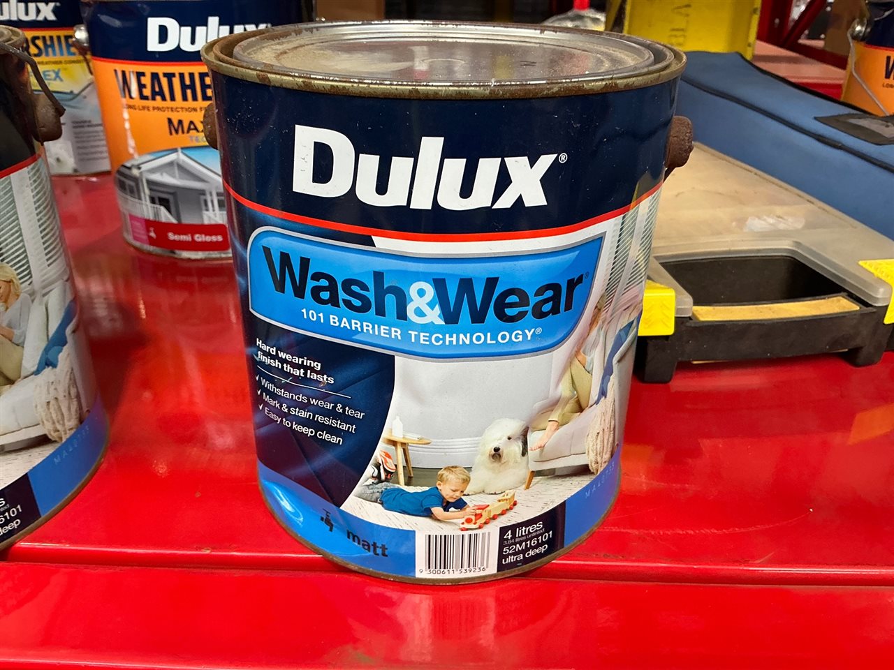 Dulux Wash & Wear Matt -Ultra Deep Base - 4 Litre