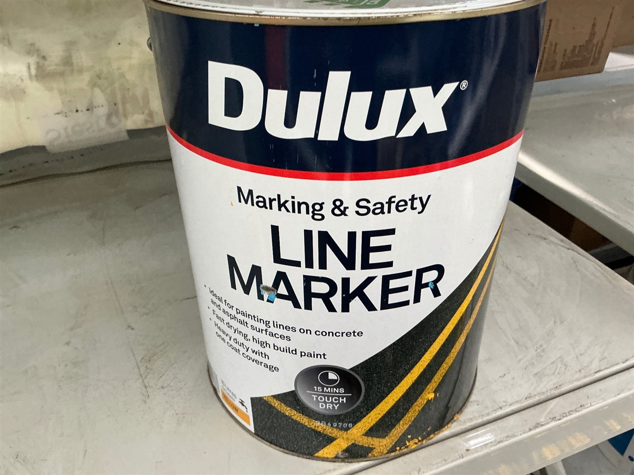 Dulux Line Marking Paint - Yellow -10  Litre -