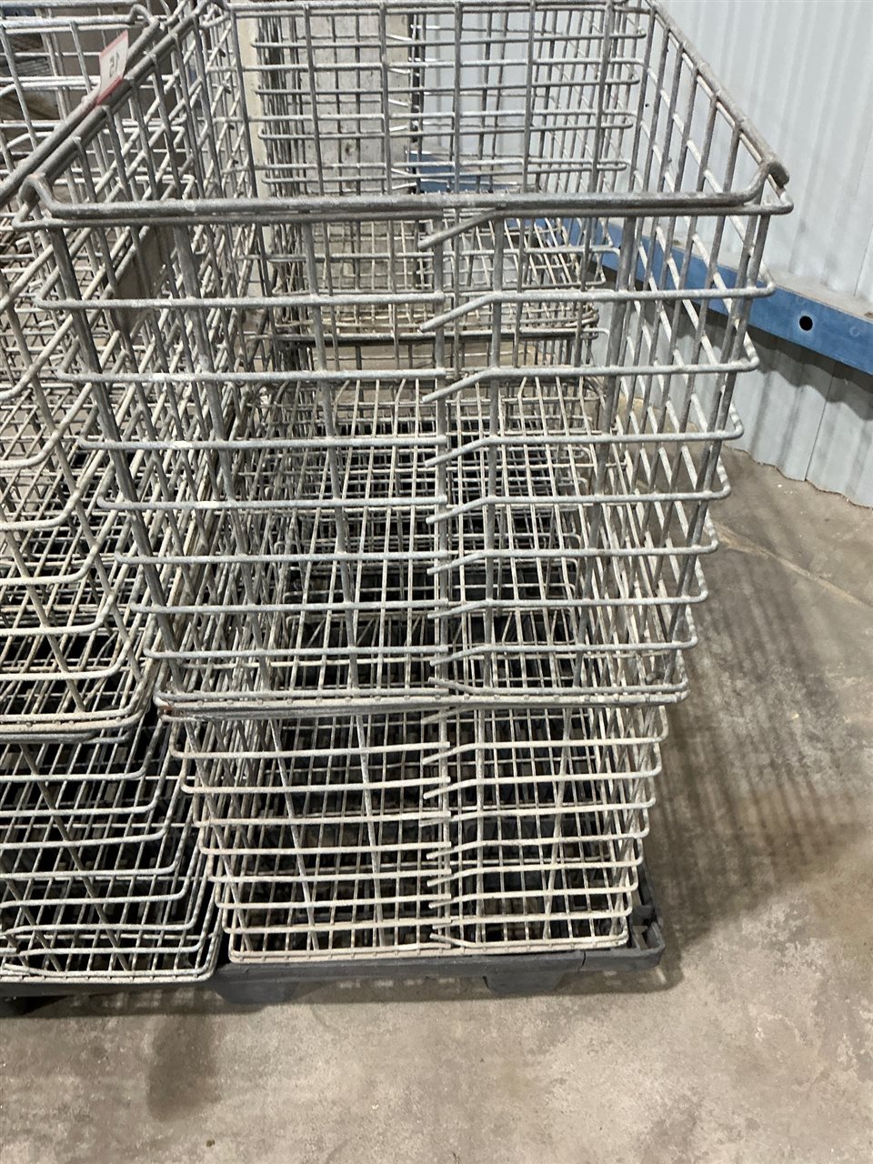 Steel Wire Crates x 2, 470mm W x 570mm L x 420mm D (Located At Wingfield)